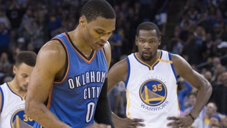 Next Story Image: Kevin Durant won't talk about Russell Westbrook in advance of matchup with OKC